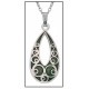 NECKLACE CELTIC CIRCLES TEARDROP